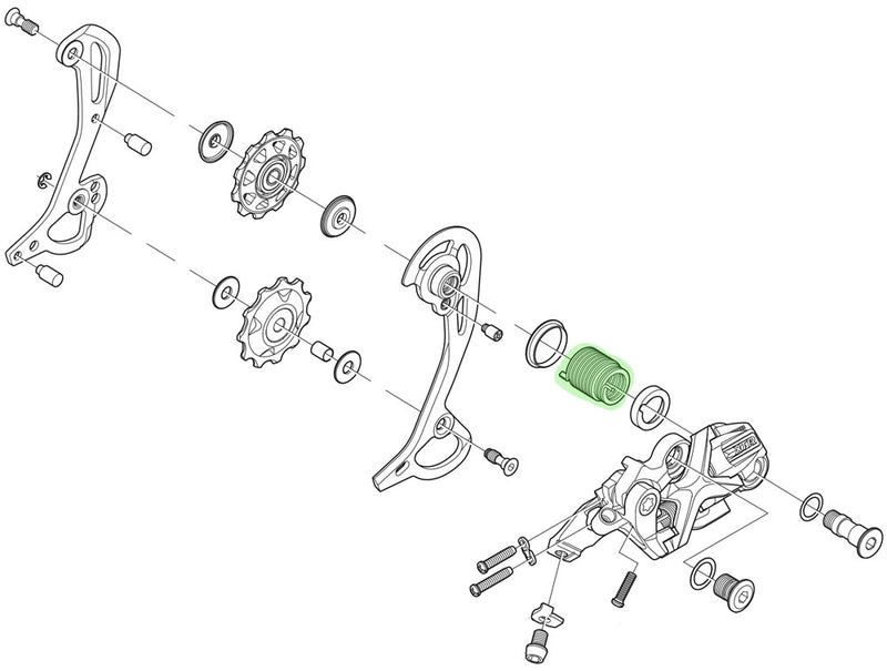 Load image into Gallery viewer, Shimano spring for xt xtr rear derailleur