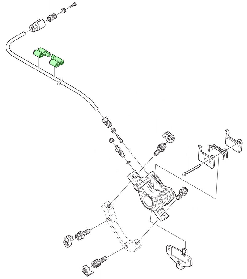Load image into Gallery viewer, Shimano sm-hang hose supporter
