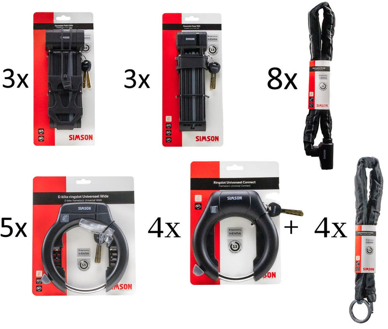 Load image into Gallery viewer, Simson actiepakket sloten - 27 delig