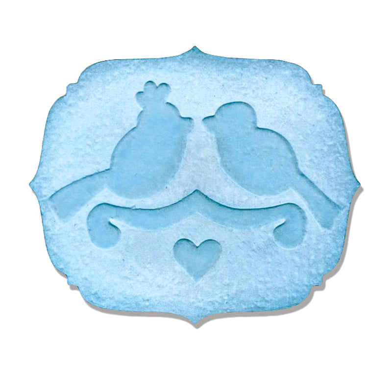 Load image into Gallery viewer, Sizzix • embosslits die label love birds