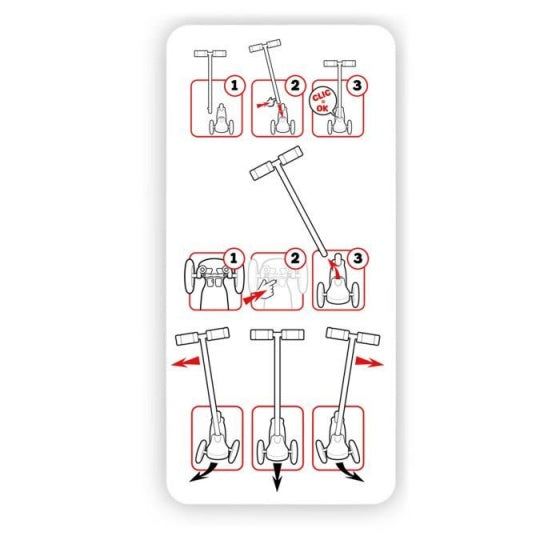Load image into Gallery viewer, Skids control 3-wiel Kinderstep Voetrem Meisjes Roze
