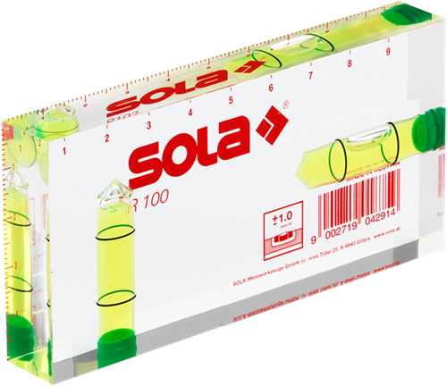 Chargez l'image dans la visionneuse de la galerie, Sola r100 architecten waterpas - 100x50x15 mm - 01622101 - tot 0.25 m - rood