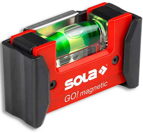 Afbeelding laden in galerijviewer, Sola go magnetic clip mini waterpas met gordelclip - 01621201 - tot 0.25 m - rood