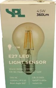 Laden Sie das Bild in Galerie -Viewer, Enzo spl led gls e27 4-40w 2500k filament gold sensor - led7350
