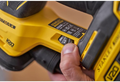 Chargez l'image dans la visionneuse de la galerie, Stanley powertools stanley fatmax sfmcw221d1s v20 18v accu detailschuurmachine | 1x 2.0ah accu + lader | in softbag - sfmcw221d1s-qw