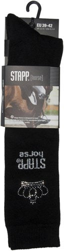 Afbeelding laden in galerijviewer, Stapp horse dames kniekous 33510 | zwart zilver 998 | maat 35 - 8714987628721