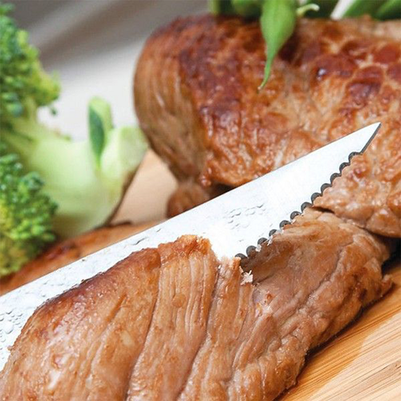 Load image into Gallery viewer, Steakmes 12cm rvs zwart