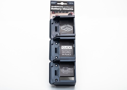 Afbeelding laden in galerijviewer, Stealthmounts bm-bo18-blu-6 accuhouder voor bosch 18v pro | blauw | 6-pack - bm-bo18-blu-6