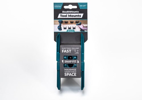 Afbeelding laden in galerijviewer, Stealthmounts tm-mk18-blu-4 machinehouder voor makita lxt | blauw | 4-pack - tm-mk18-blu-4