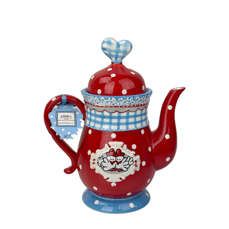 Chargez l'image dans la visionneuse de la galerie, Studio koekepeer theepot 1l rood