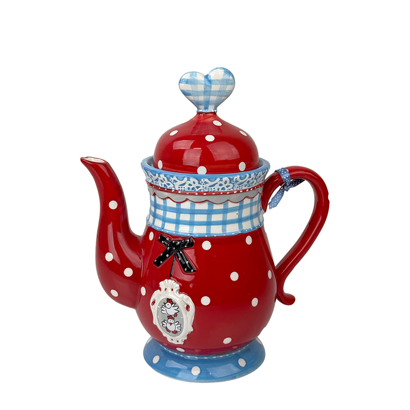 Chargez l'image dans la visionneuse de la galerie, Studio koekepeer theepot 1l rood