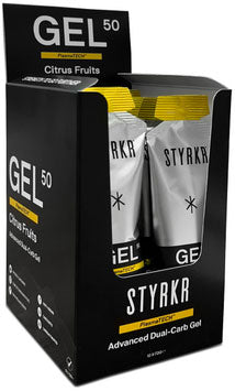 Load image into Gallery viewer, Styrkr gel50 dual-carb energy gel 12er box