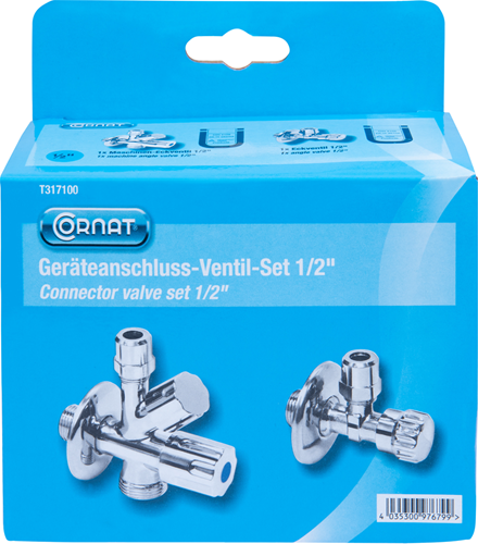 Load image into Gallery viewer, Cornat hoekstopkraan-set 1 2 - t317100