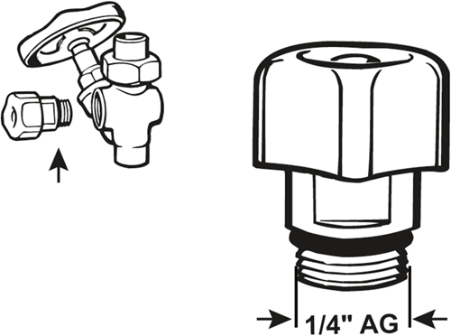 Load image into Gallery viewer, Cornat aftapkraantje voor stopkraan 1 4m - t571500