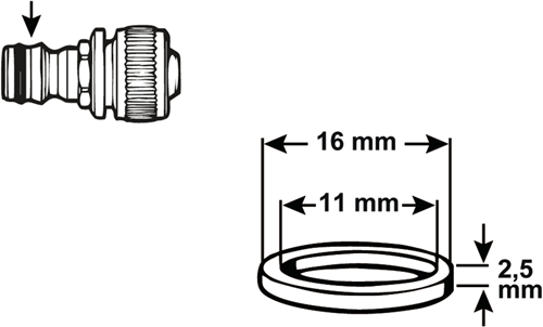 Load image into Gallery viewer, Cornat dichting o-ring gardena 11mm (2st) - tec380007