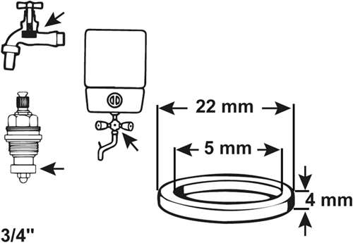 Load image into Gallery viewer, Cornat dichting boiler 3 4 22mm (2st) - tec380223