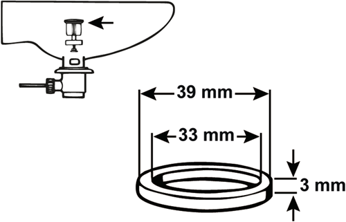 Load image into Gallery viewer, Cornat dichting o-ring 33x3mm afvoerplug - tec380242