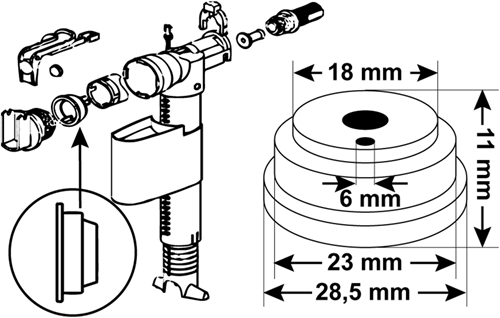 Load image into Gallery viewer, Cornat dichting voor wisa abu grohe-kraan - tec380428