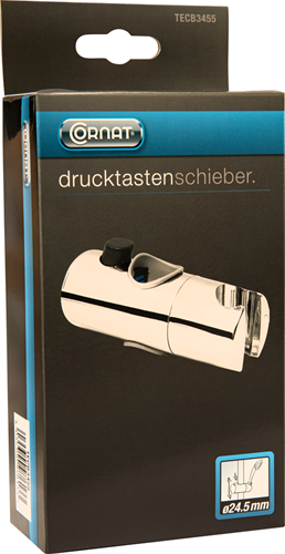 Load image into Gallery viewer, Cornat glijpin voor douchestang 24,5mm ch - tecb3455