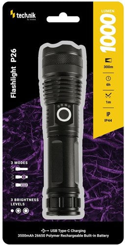 Chargez l'image dans la visionneuse de la galerie, Enzo technik led zaklamp oplaadbaar zoom 1000 lumen - 5720110