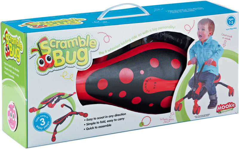 Load image into Gallery viewer, The bugs ScrambleBug Beetle met 4 Wielen Junior Rood Zwart
