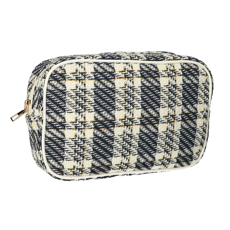 Load image into Gallery viewer, Traveller toilettas box tweed ruit 26x16cm
