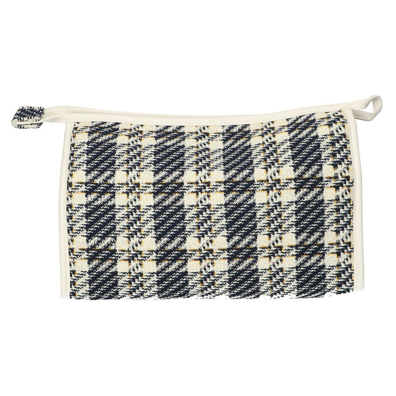Load image into Gallery viewer, Traveller toilettas tweed ruit 26x16cm