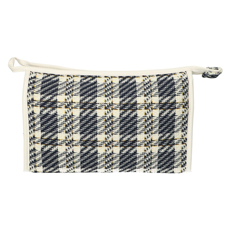 Load image into Gallery viewer, Traveller toilettas tweed ruit 26x16cm
