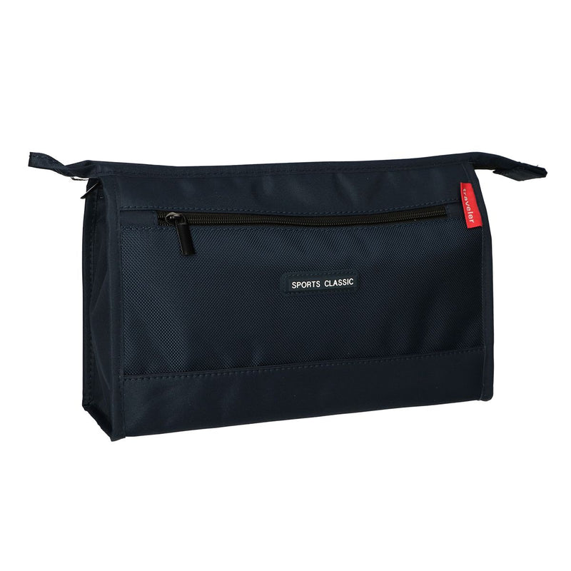 Afbeelding laden in galerijviewer, Traveller toilettas heren sports classic donkerblauw 35cm x 24cm