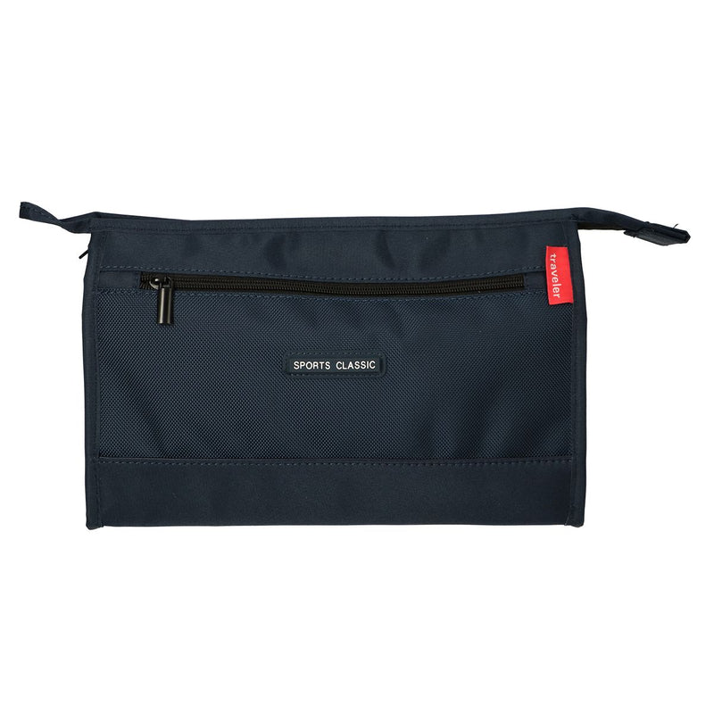 Afbeelding laden in galerijviewer, Traveller toilettas heren sports classic donkerblauw 35cm x 24cm