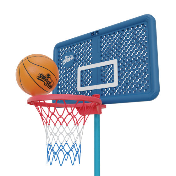 Load image into Gallery viewer, Swingball Basketbalpaal met All Surface Basis Donkerblauw Blauw