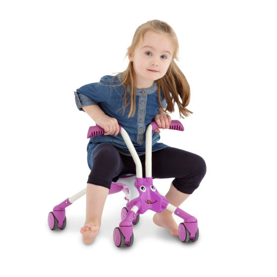 Load image into Gallery viewer, The bugs scramblebug bubblegum loopfiets met 4 wielen junior roze wit