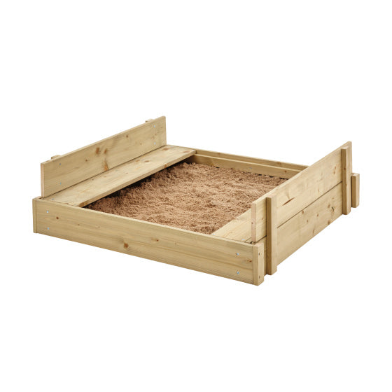 Load image into Gallery viewer, Tp toys Houten Zandbak met Deksel, Zitbankjes Bodemfolie