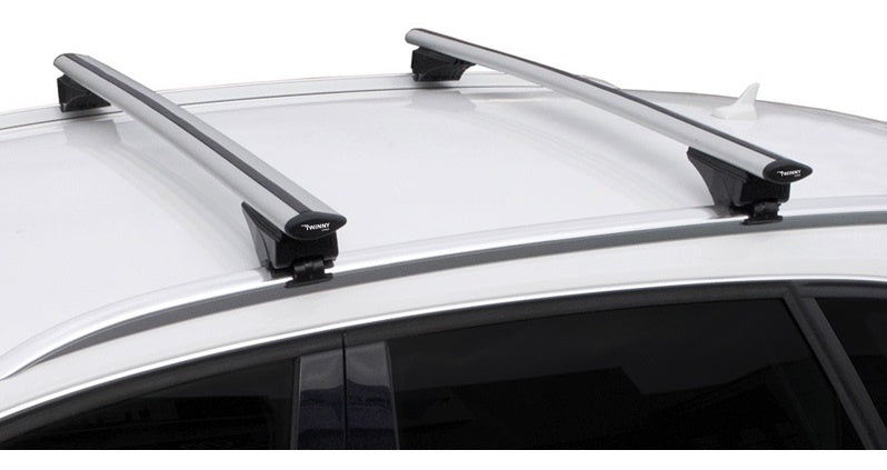 Load image into Gallery viewer, dakdragerset Fly Bar 100 kg 124 cm aluminium zilver