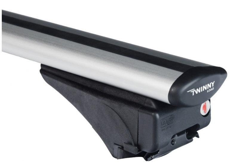 Load image into Gallery viewer, dakdragerset Fly Bar 100 kg 124 cm aluminium zilver