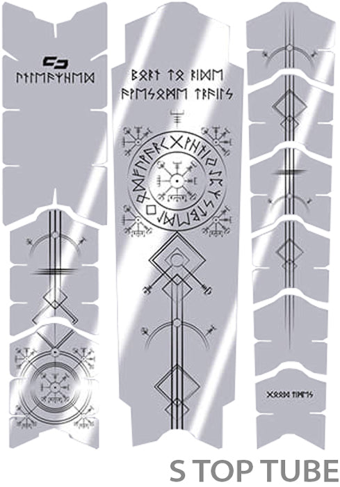 Load image into Gallery viewer, Unleazhed unscratch frame protector film - runes of shred black glossy