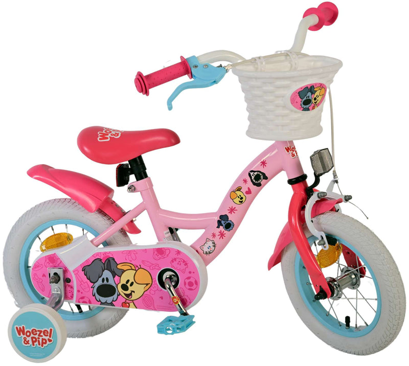 Load image into Gallery viewer, Woezel pip kinderfiets - meisjes - 12 inch - roze
