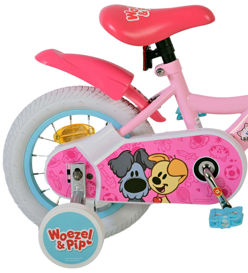 Load image into Gallery viewer, Woezel pip kinderfiets - meisjes - 12 inch - roze