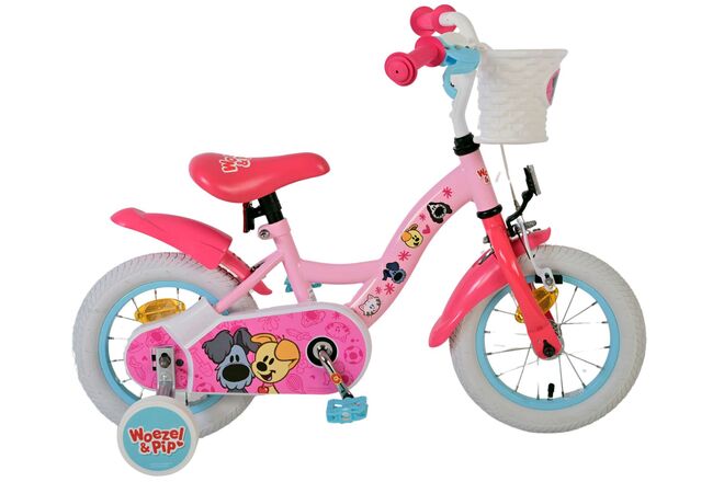 Load image into Gallery viewer, Woezel pip kinderfiets - meisjes - 12 inch - roze