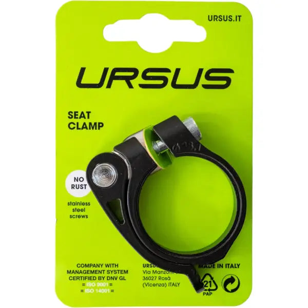 Afbeelding laden in galerijviewer, Ursus zadelpenklem urban 38,1mm | snelspanner | zwart