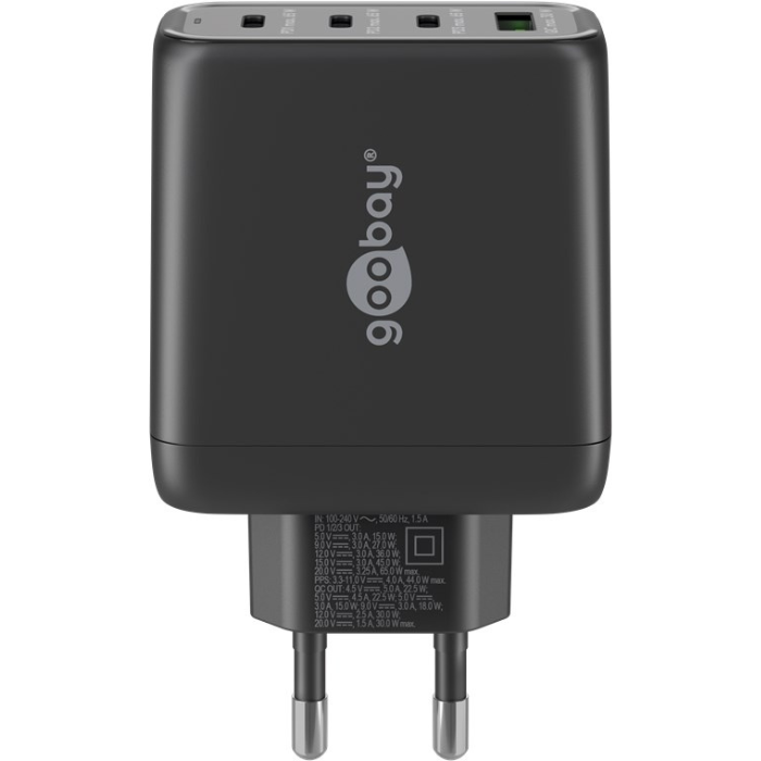 Load image into Gallery viewer, Goobay usb-c pd gan multipoort snellader (68 w)
