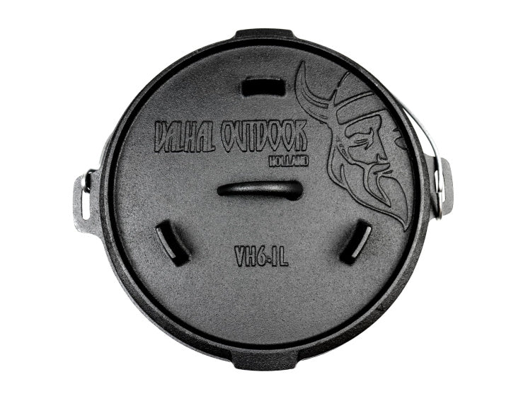 Load image into Gallery viewer, Valhal Dutch Oven Gietijzer met pootjes Outdoor 6,1 L