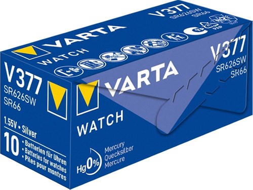 Load image into Gallery viewer, Varta knoopcel batterij v377 sr626 horloge