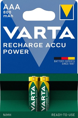 Afbeelding laden in galerijviewer, Varta aaa accu 800ma blister 2 r2u