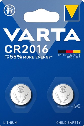 Afbeelding laden in galerijviewer, Varta cr2016 lithium knoopcel batterij 3v blister(2) - 3240352