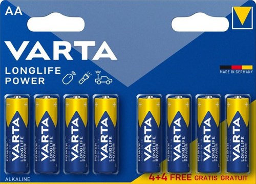 Afbeelding laden in galerijviewer, Varta high energy aa r06 4906 bl.a8 4 + 4 3015305