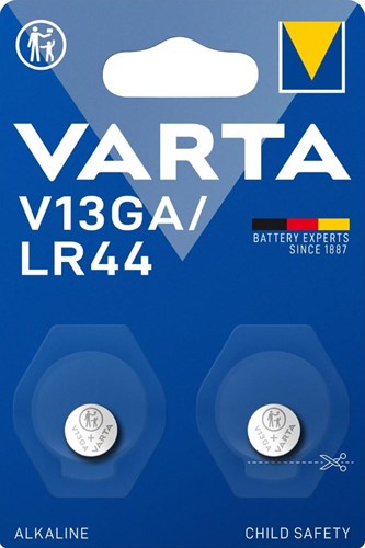 Load image into Gallery viewer, Varta v13ga knoopcel batterij a76 lr44 blister(2) - 2913527