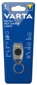 Load image into Gallery viewer, Varta zaklamp metaal led key chain