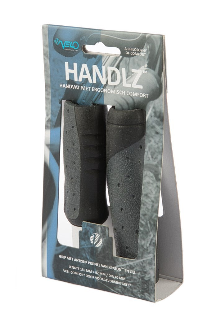 Load image into Gallery viewer, Velo handvat kraton gel 92+130mm, zwart grijs