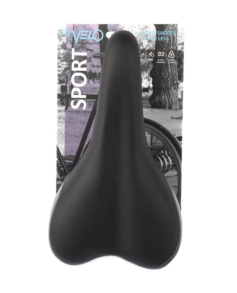 Laden Sie das Bild in Galerie -Viewer, Velo zadel Plush Sport VL-3011 zwart grijs